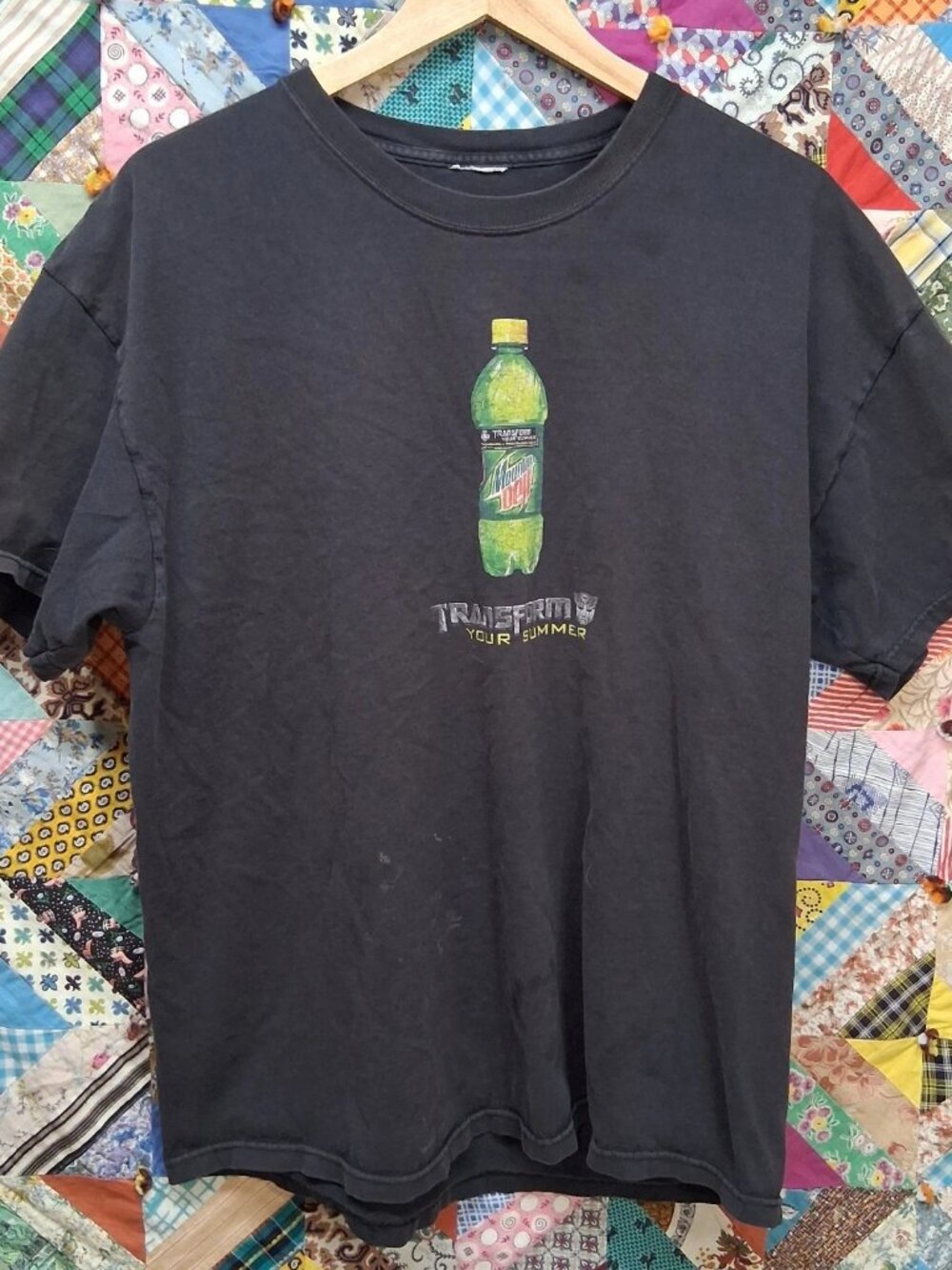 VTG 2007 Mountain Dew Tranformer Movie Promo Tee Shirt